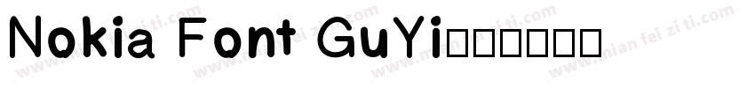 Nokia Font GuYi字体转换